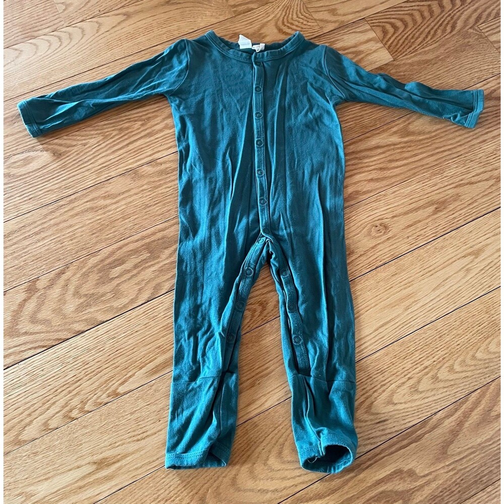 Kyte Snap Romper in Emerald - Size: 6-12 Months